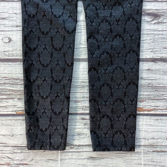 Wit & Wisdom Womens Jeans size 6 Black Embossed Skinny Slim Leg x30"insm Stretch - Picture 10 of 10